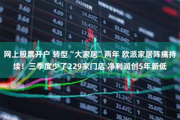 网上股票开户 转型“大家居”两年 欧派家居阵痛持续！三季度少了229家门店 净利润创5年新低