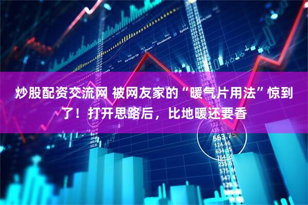 炒股配资交流网 被网友家的“暖气片用法”惊到了！打开思路后，比地暖还要香